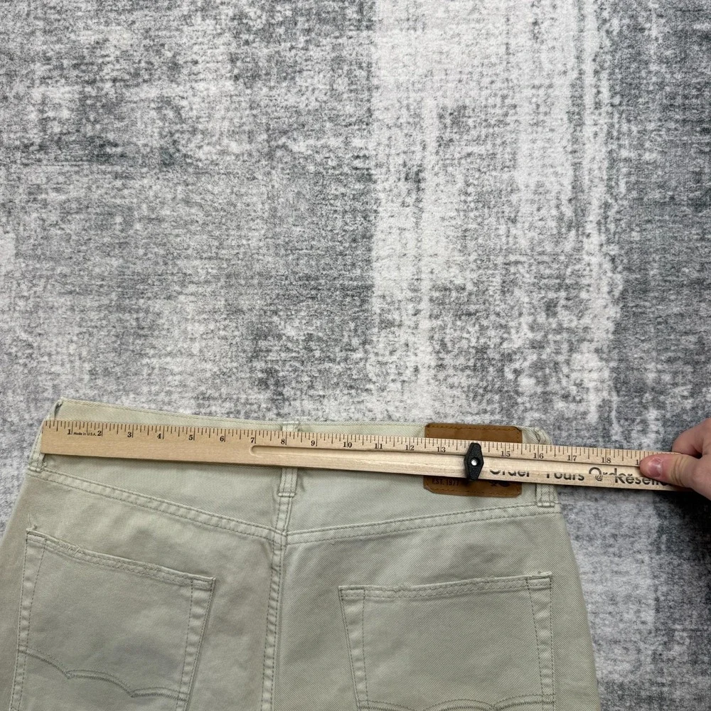 American Eagle Jeans Mens 32x30 Sand Beige‎ Slim Straight 5 Pocket Casual Y2K